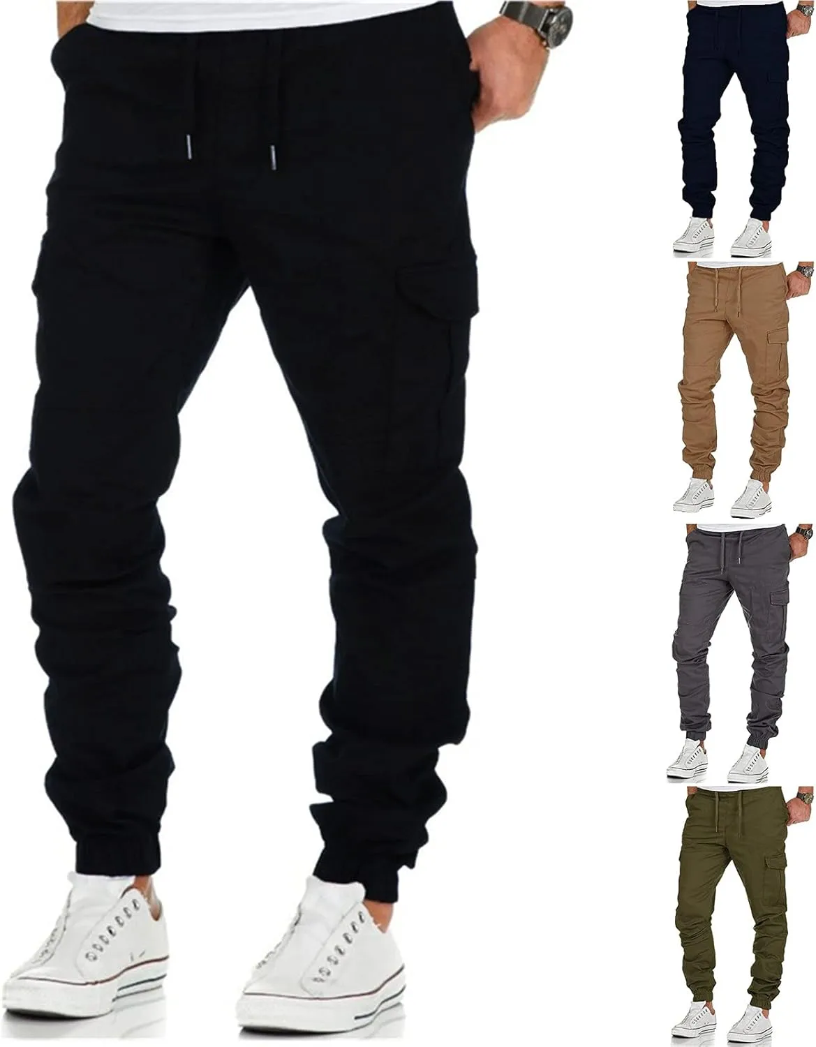 Sweatpants for Men Big and Tall Casual Mens Gifts Cargo Pants Hiking Workout Joggers Men's Basic Active Pants for Men