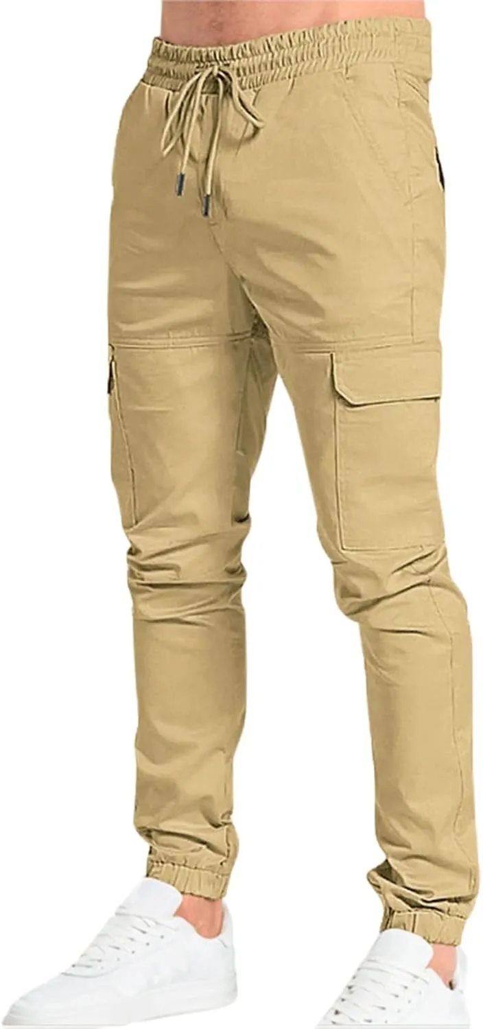 Sweatpants for Men Big and Tall Casual Mens Gifts Cargo Pants Hiking Workout Joggers Tactical Loose Straight Trousers