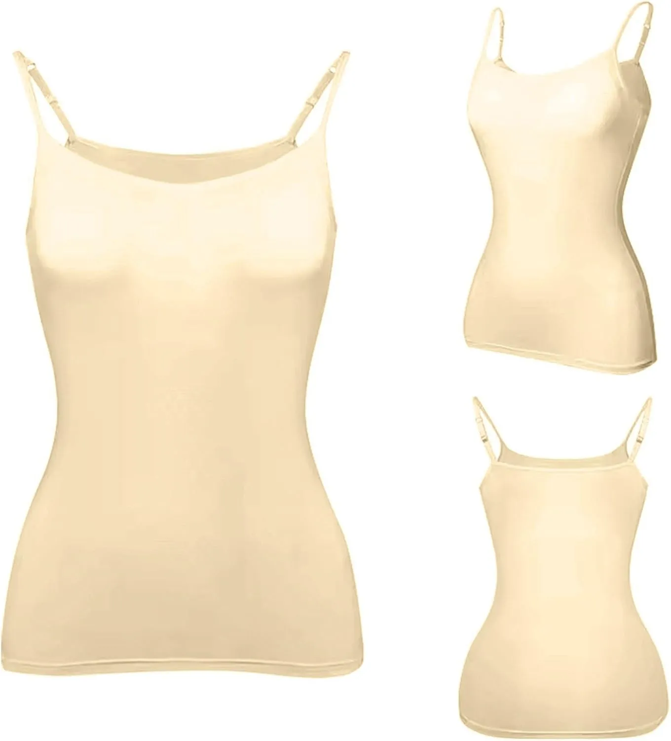 Tank Top with Built in Bra for Women Wide Strap Workout Lingerie Camisoles Slim Fit Basic Athletic Shelf Bra