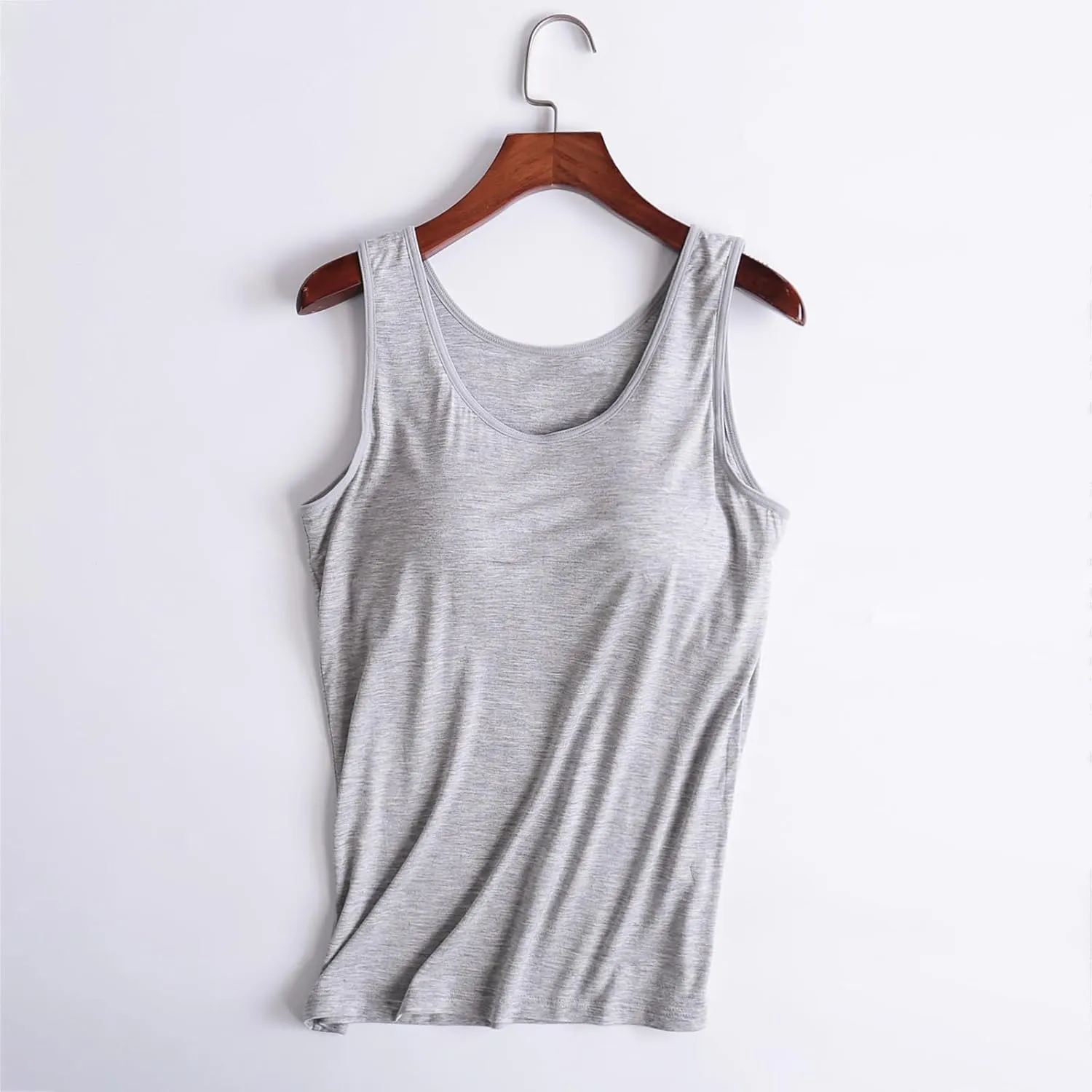 Tank Tops with Built in Bra for Women Athletic Camisole Vest Summer Casual Padded Yoga Sports Shirts Undershirt