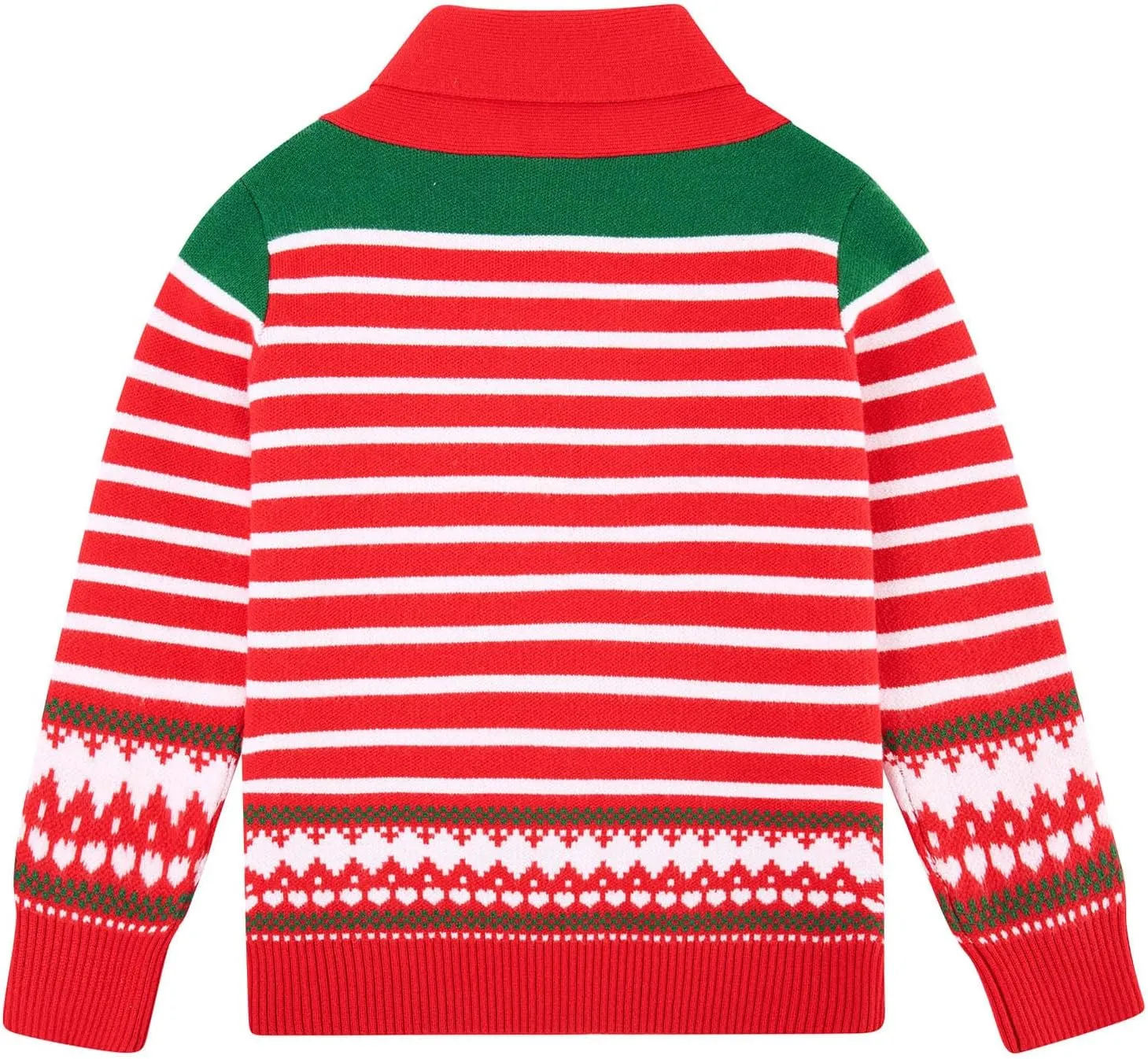 uideazone Boys Kids Ugly Christmas Sweater Novelty Toddler Knitting Xmas Lapel Pullover Jumper 18 Months-7 Years