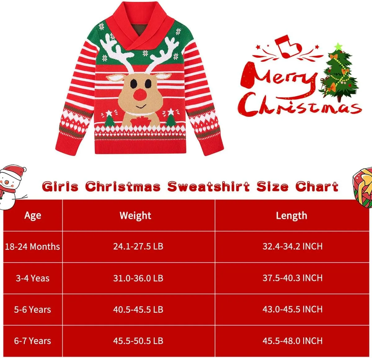 uideazone Boys Kids Ugly Christmas Sweater Novelty Toddler Knitting Xmas Lapel Pullover Jumper 18 Months-7 Years