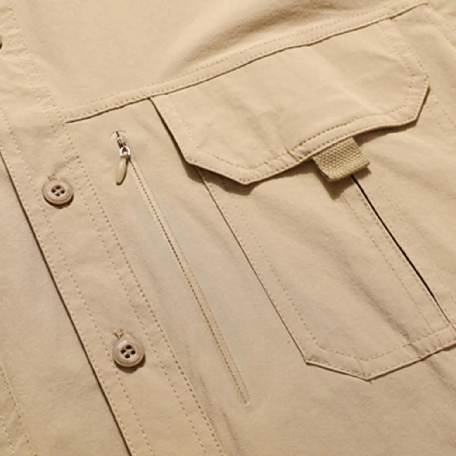 Uillui Men's Ripstop Military Work Fishing Shirts Button Down Long Sleeve Tactical Shirts Breathable Outdoor Hiking T-Shirts