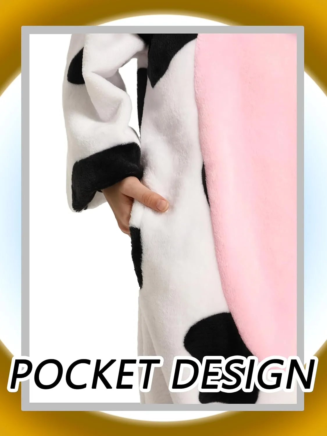 Unisex Kids Animal Oneise Pajamas, Boys Girls Flannel Hooded Halloween Cosplay Costume/Homewear/Sleepwear