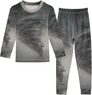 Unisex Long-Sleeve PJ Sets, 2-Piece Pajamas Sleepwear