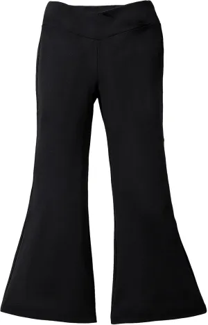 WDIRARA Girl's High Waisted Stretch Bell Bottoms Ruffle Flare Pants