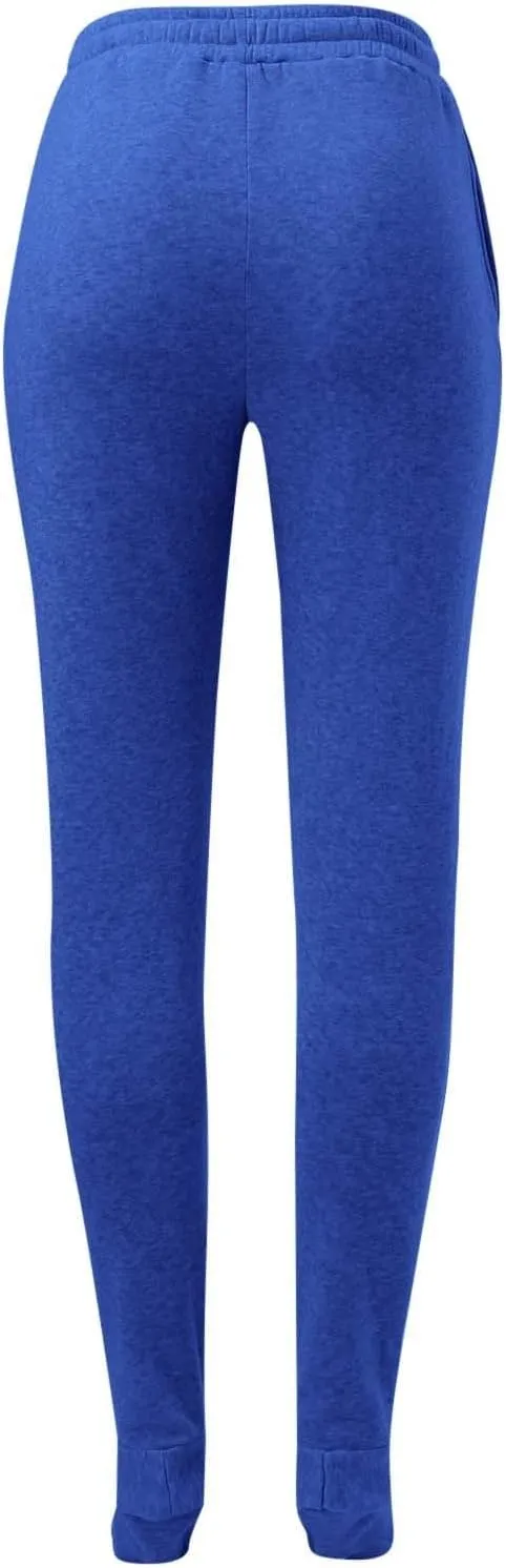 Women Footed Sweatpants Sherpa Fleece Lined Drawstring Pants Winter Soft Warm Nightwear Loungewear Solid Footed Loose Pajamas