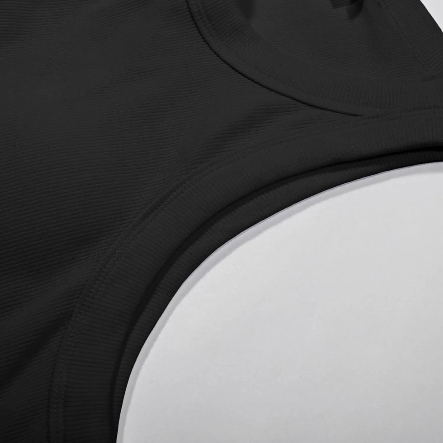 Women Tank Tops Shelf Bra Summer Round Neck Padded Rib Camisoles for Casual Yoga Workout Outfits Undershirts Cami