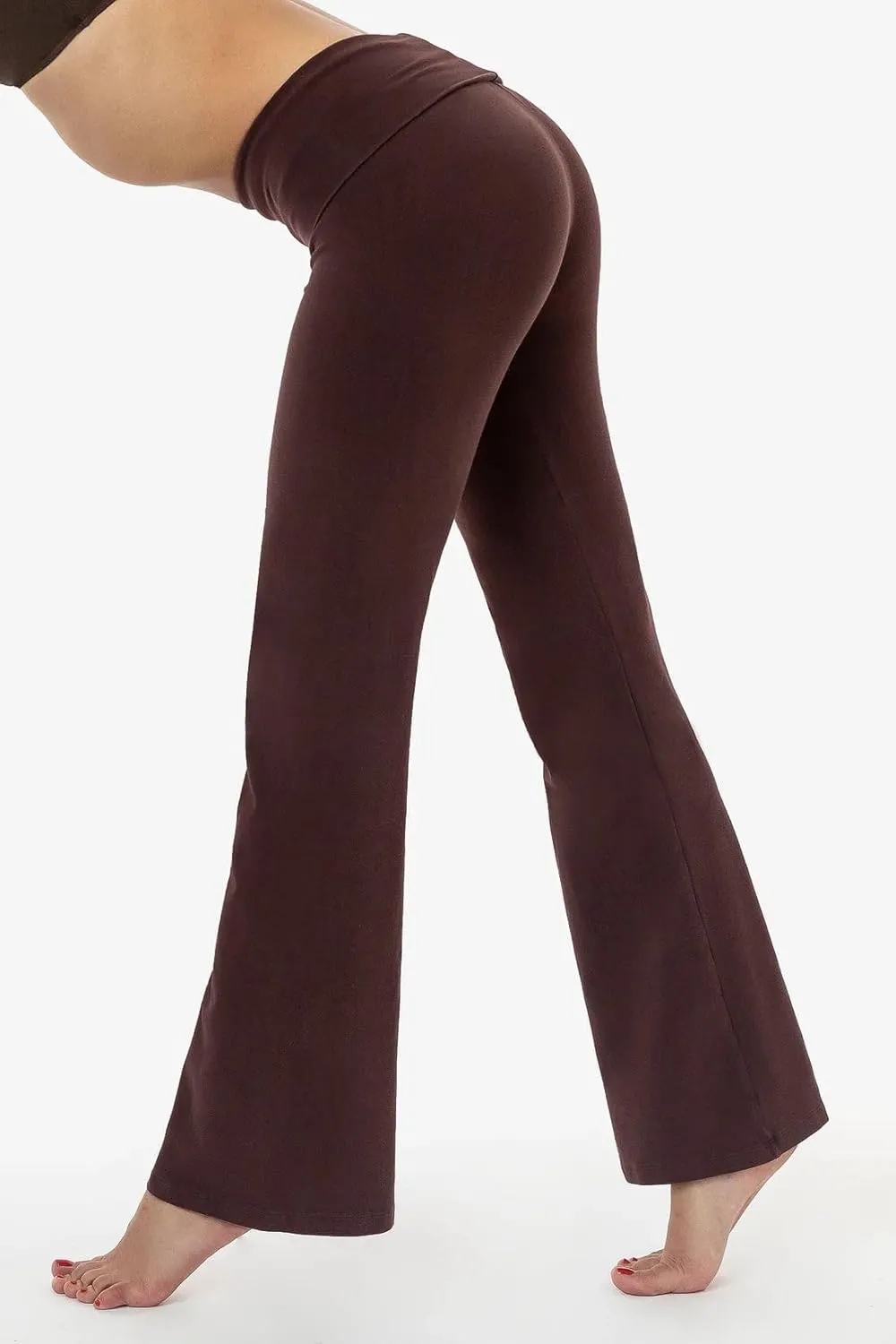 Women's 2 Piece Casual Pajama Set-Slim Fit Long Sleeve Top Low Rise Bell Bottoms-Versatile Yoga Loungewear