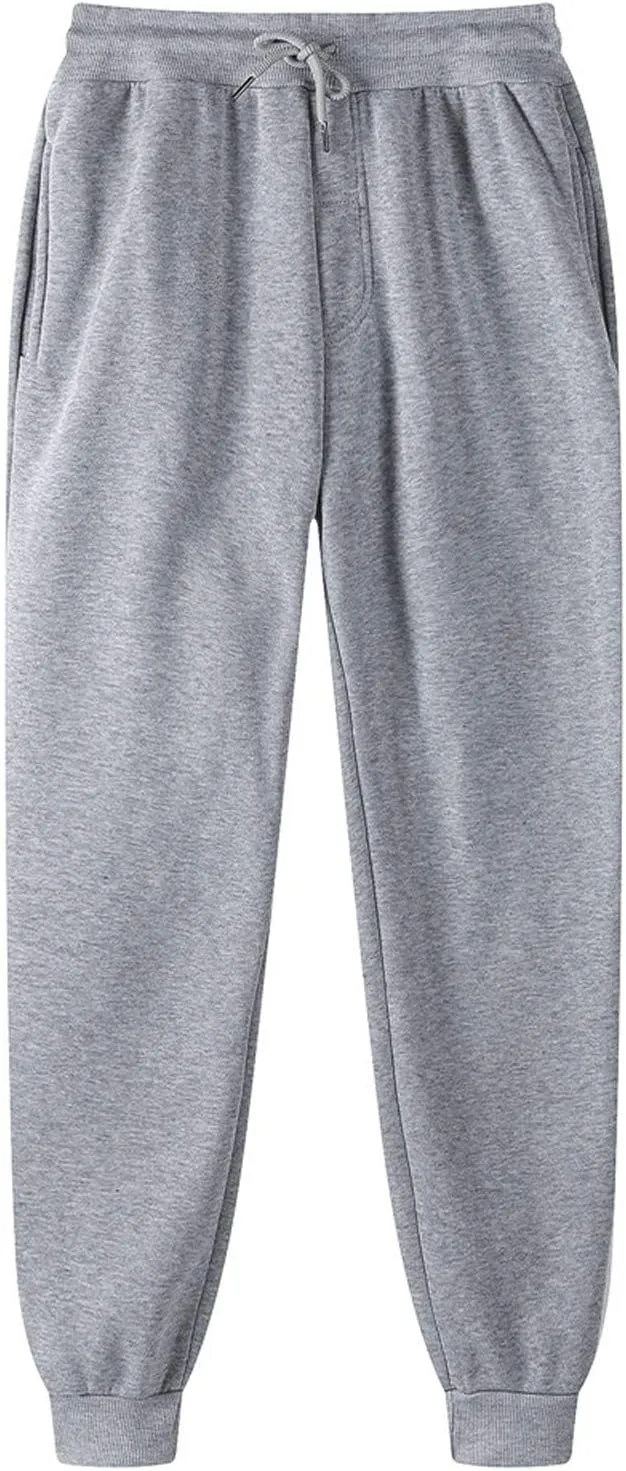 Womens Casual Fleece Jogger Sweatpants Elastic Waisted Baggy Pants Casual Active Workout Running Sports Trousers