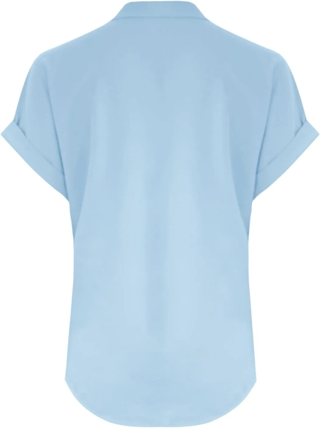 Womens Cotton Linen Shirts Button V Neck T Shirts Rolled Short Sleeve Tops Casual Summer Blouses Tshirt Shirts