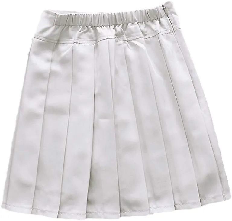 Women's High Waisted Pleated Mini Skirt A-line Shorts with Elastic Wide Waistband