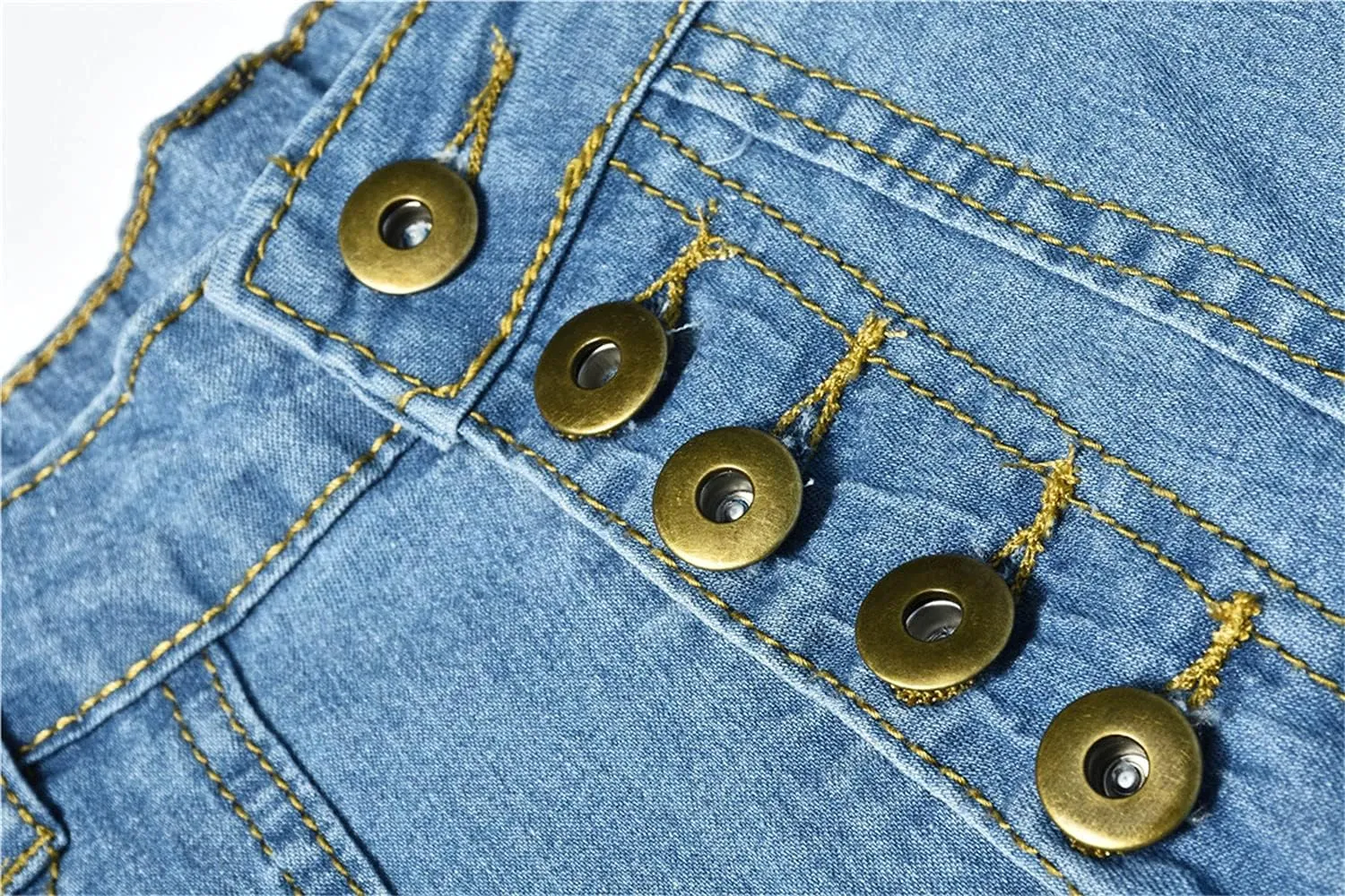 Women's High Waisted Stretch Flare Jean Vintage Washed Skinny Denim Flare Jeans Slim Jean Bell Bottom Trousers