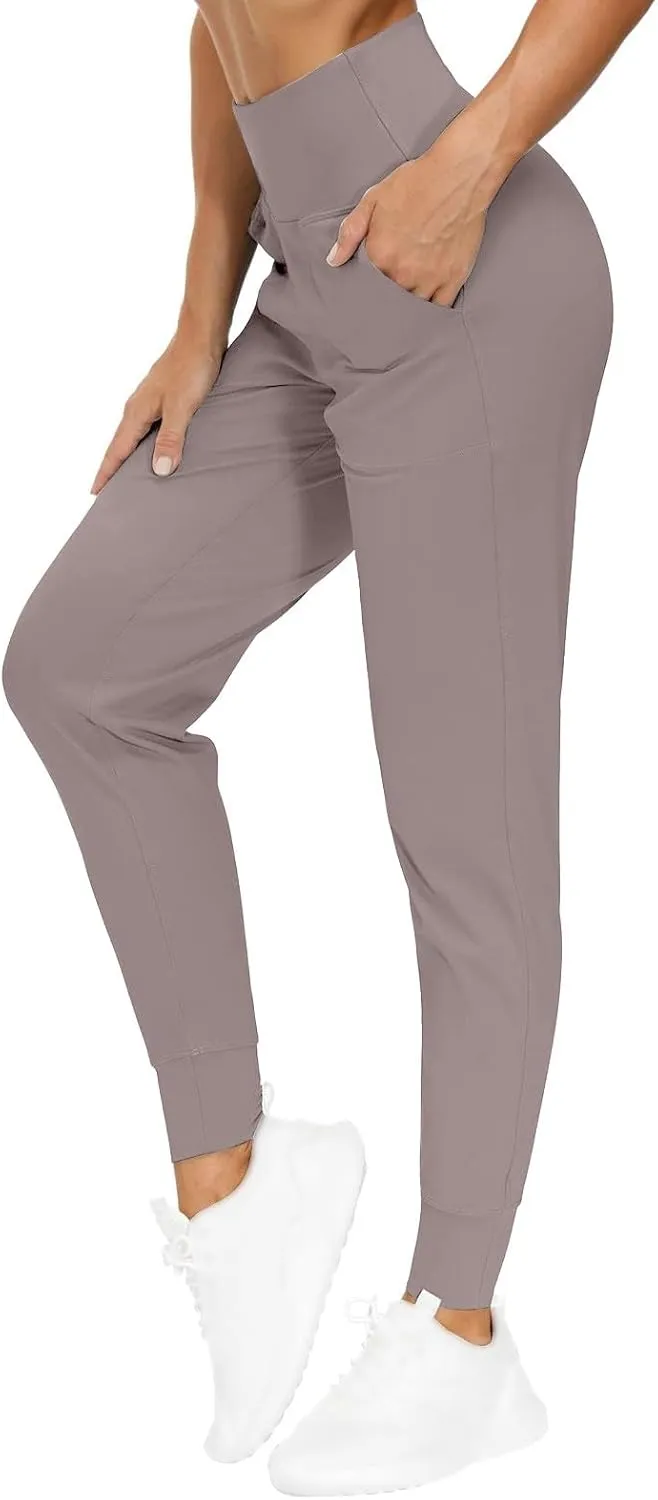 Women's Jogger Sweatpants Tummy Control Athletic Pants High Waisted Yoga Pants Lightweight Workout Pants Travel Pants