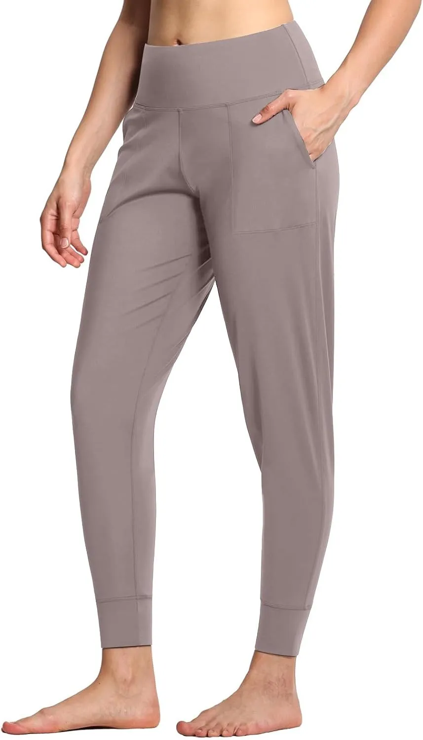 Women's Jogger Sweatpants Tummy Control Athletic Pants High Waisted Yoga Pants Lightweight Workout Pants Travel Pants