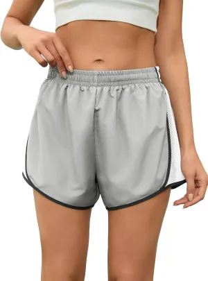 Women's Quick-Dry Swim Board Shorts with Pockets Side Mesh for Beach, Swimming & Running 3" Inseam