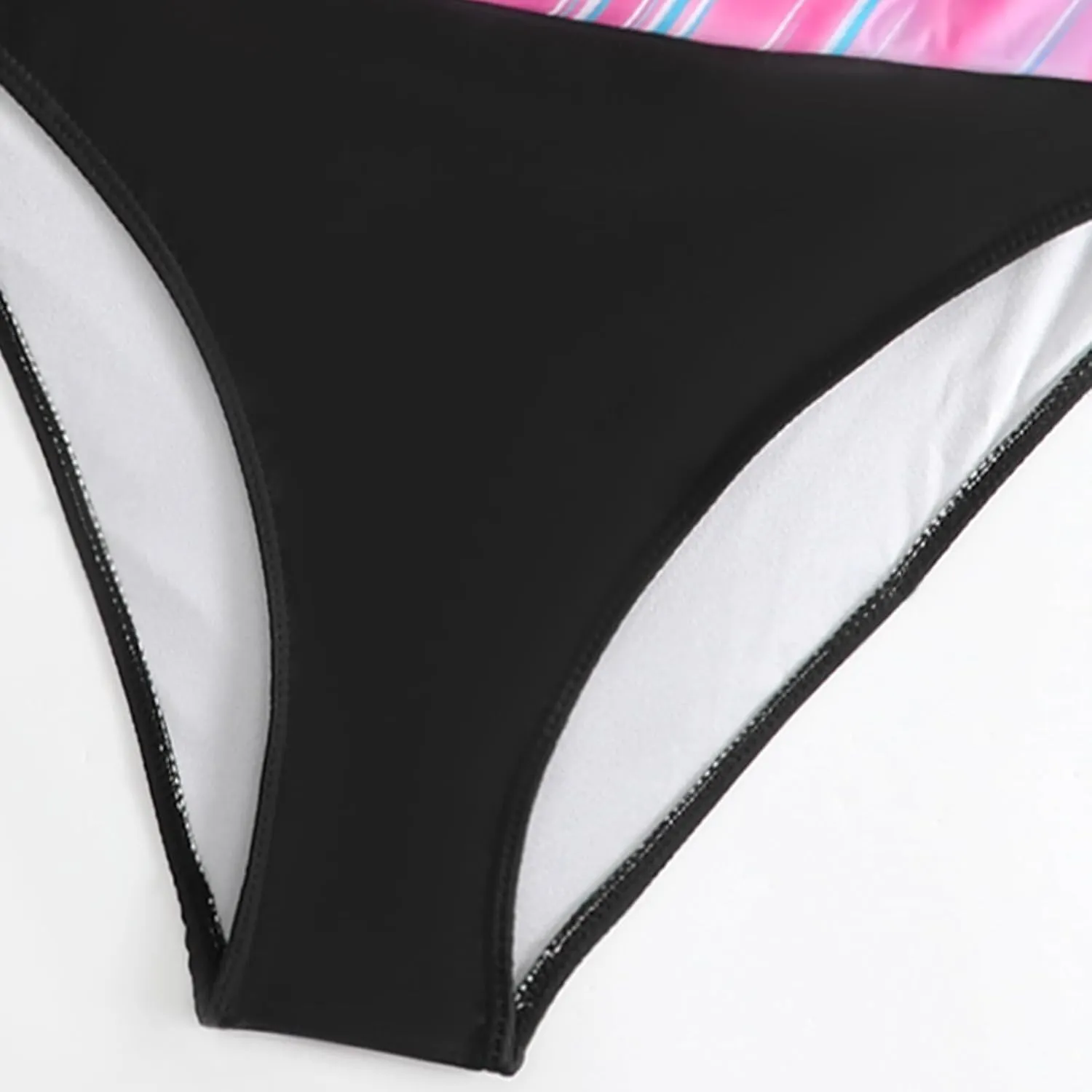 Women's Summer Sexy Bikini Sets Push Up Tie Back Bra with Boyshorts Swim Suits Summer Beach Swimwear