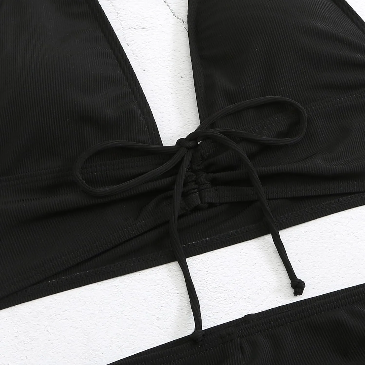 Women's Summer Sexy Bikini Sets Push Up Tie Back Bra with Boyshorts Swim Suits Summer Beach Swimwear