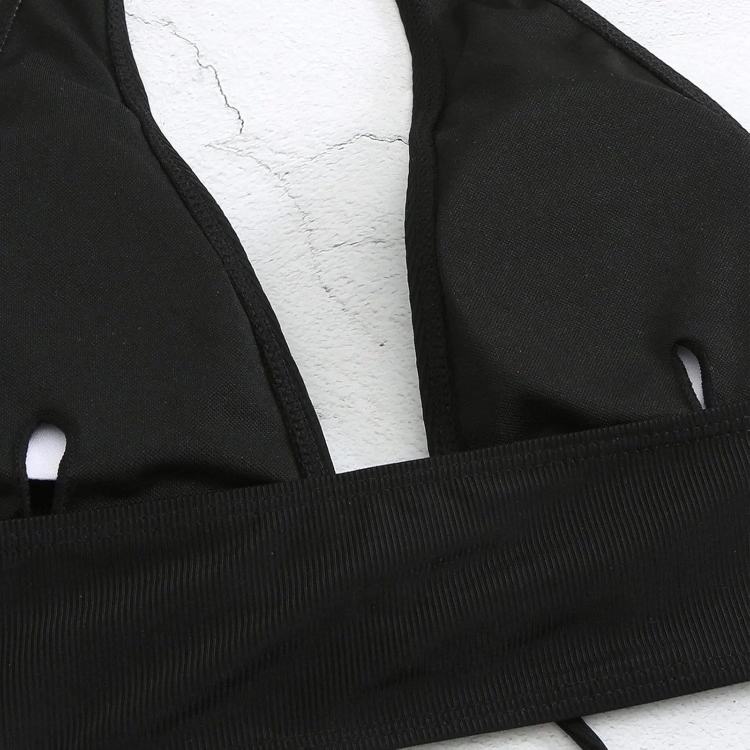 Women's Summer Sexy Bikini Sets Push Up Tie Back Bra with Boyshorts Swim Suits Summer Beach Swimwear