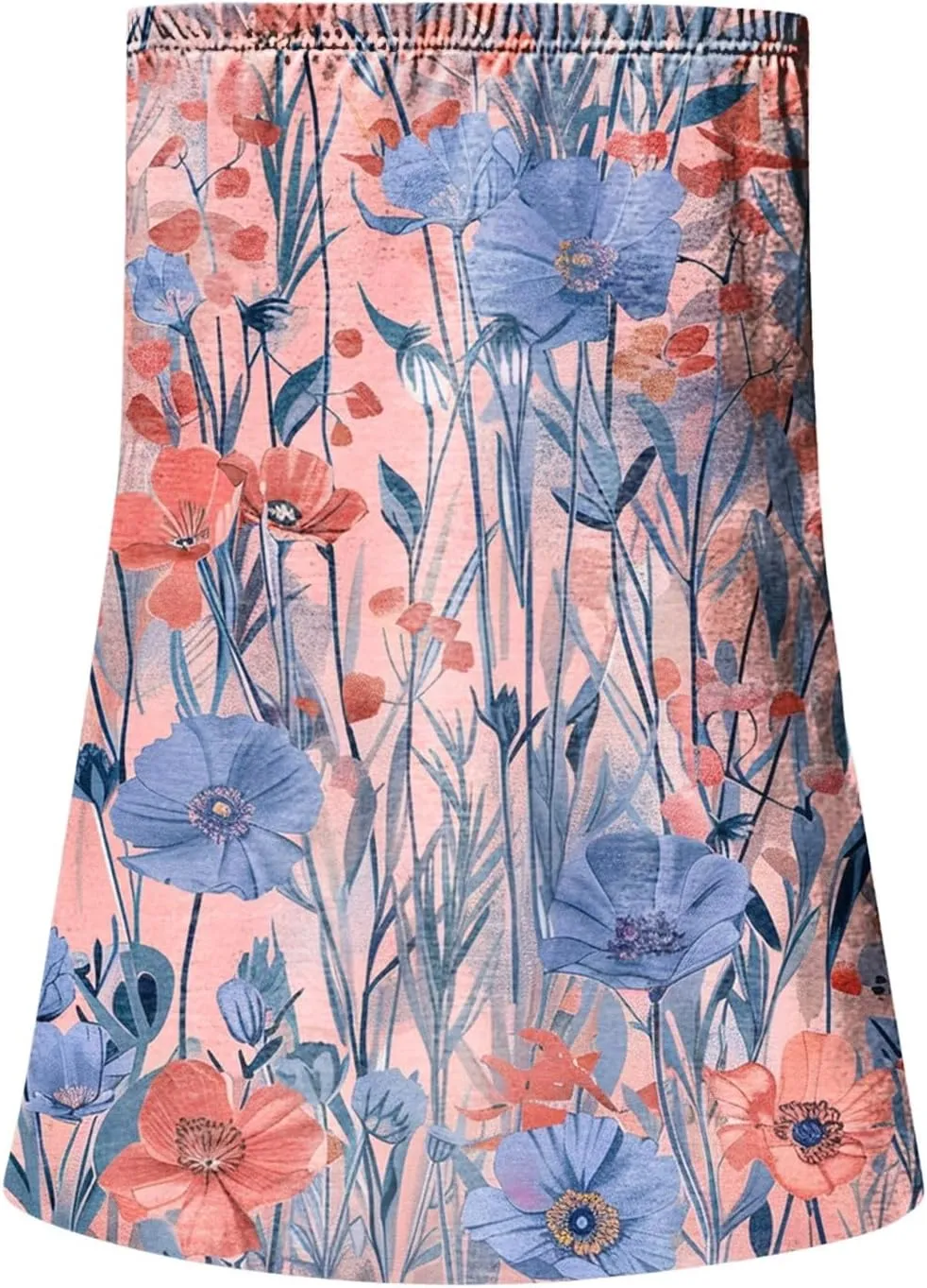 Womens Tube Tops Summer Strapless Bandeau Tank Casual Loose Tunic Sleeveless Shirts Off The Shoulder Flowy Blouses