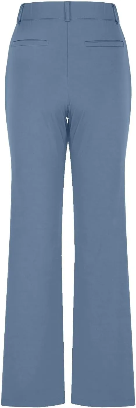Womens Work Pants Business Casual Dress Pants Bootcut Trousers Pants with Pockets Ladies High Waisted Pants