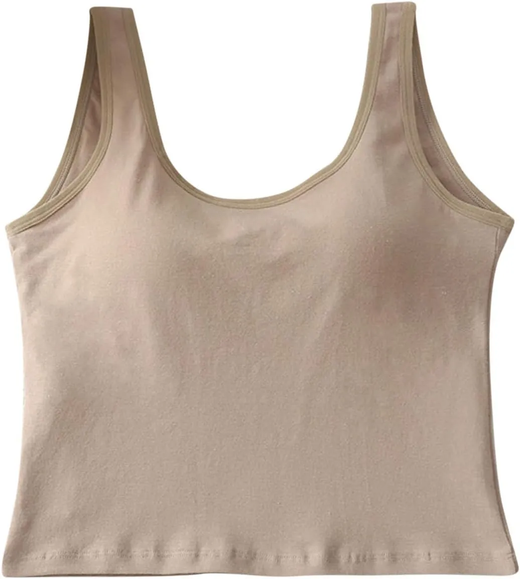 Womens Yoga Tank Tops Sleeveless Round Neck Cropped Vests Elastic Skinny Solid Color Casual Sporting Fitness Camisoles