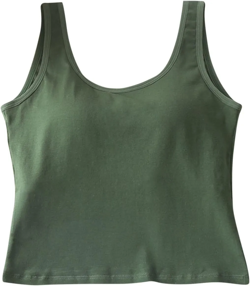 Womens Yoga Tank Tops Sleeveless Round Neck Cropped Vests Elastic Skinny Solid Color Casual Sporting Fitness Camisoles