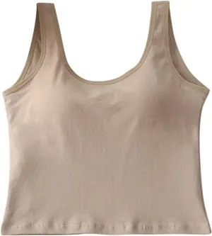 Womens Yoga Tank Tops Sleeveless Round Neck Cropped Vests Elastic Skinny Solid Color Casual Sporting Fitness Camisoles