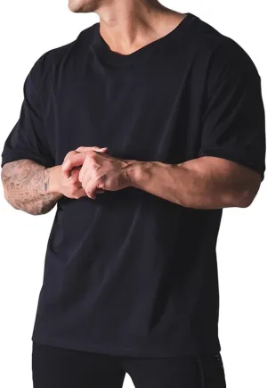 Workout Shirts Short Sleeve Oversized Hipster Loose Gym Shirts Basketball Hip-hop Street Style T-Shirts for Men T44
