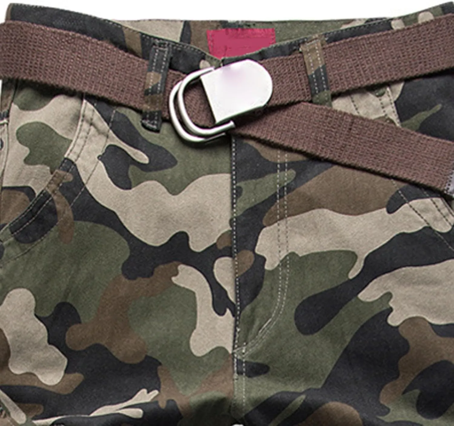 ZYXTIM Men's Combat Camo Cargo Trousers Oversize Ripstop Military Tactical Pants Hiking Joggers Multi Pockets Work Bottoms